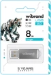 Флеш память USB Wibrand Cougar 8GB USB 2.0 Silver (WI2.0/CU8P1S) - изображение 2