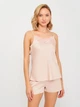 Пижама шелковая с шортами Martelle Lingerie 301 L, Пудровый - изображение 1