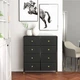 Комод бытовой Luminaria Elegance Black 8B органайзер для хранения вещей и одежды Черный (6951427270092) - изображение 7