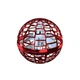 Летающий шар с LED подсветкой FlyingBall, 9,5 см, красный - изображение 1
