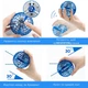 Летающий шар с LED подсветкой FlyingBall, 9,5 см, синий - изображение 6