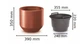 Горщик Prosperplast Heos для квітів 350 х 390 мм мідний (DBHEW400-7598U) - зображення 2