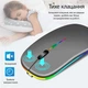 Беспроводная RGB мышь PANTXIKE с Bluetooth 5.0, 1600 DPI и встроенным аккумулятором (серый-металик) - изображение 5