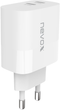 Ładowarka sieciowa Nevox 45W GaN 2x USB-C White (4250686411379) - obraz 2