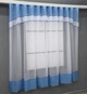 Гардина арка на кухню VR-Textil № 110к голубой с белым 280х170 см (52-1026) - изображение 2