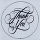 Етикетка прозора кругла "Thank you". Упаковка 50 шт., діаметр 50мм Упаковочка # 3956 - изображение 1