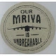 Етикетка крафт кругла "Our Mriya is Unbreakable". Упаковка 50 шт., діаметр 50мм Упаковочка # 3766 - изображение 1