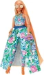 Кукла Barbie Extra шикарная Модница с оранжевыми волосами в платье с цветочным принтом HHN14 - изображение 5