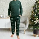 Мужская пижама теплая City Love из флиса полар S зеленая SNCCL7216green - изображение 1