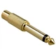 Перехідник аудіо Lucom Jack 6.3mm-RCA M/F адаптер Mono Metal золотистий(62.09.8445) - изображение 1
