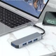 Перехідник обладнання Lucom USB Type-C-3.0Ax4 (HUB) Pas Aluminum срібний(62.09.8453) - зображення 4