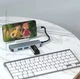 Перехідник обладнання Lucom USB Type-C-3.0Ax4 (HUB) Pas Aluminum срібний(62.09.8453) - зображення 5