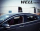 Дефлекторы окон Wellvisors с хромированным молдингом передние и задние Ford Fusion 2013-2020 Sedan 4 шт (3-847FD010) - изображение 5