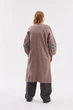 Кардиган "Вояж" капучино-білий, розмір 4XL-5XL - зображення 4