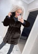 Fashions • Шуба женская под шиншиллу Mavis Fashions 58 шоколад (№037К-1/ш-бр) - изображение 1