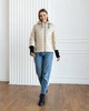Fashions • Куртка женская с довязом на рукавах "Dream" Fashions 60 бежевый (№3508-мк) - изображение 4