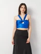 Футболка женская Zara 3485/589 S Синяя (03485589420024) - изображение 1