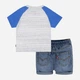 Детский летний комплект (футболка + шорты) для мальчика Levi's 410506436 80 см Синий/Серый (1159820541) - изображение 2