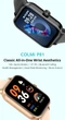 Смарт-годинник COLMI P81 з Українським меню та додатком, 1,9 дюйма HD екран, Call, IP68, Beige/Золоті (P81B) - зображення 8