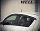 Дефлекторы окон Wellvisors с черным хромированным молдингом передние и задние Chevrolet Spark 2013-2015 4 шт (3-847CH005) - изображение 9