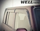 Дефлекторы окон Wellvisors с черным хромированным молдингом передние и задние Scion xB 2004-2007 4 шт (3-847SC003) - изображение 10