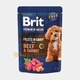 Мультипак вологий корм для собак малих порід Brit Premium Fillets in Gravy , філе в соусі 12 шт х 85 г, паучі - зображення 2