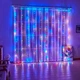 Светодиодная гирлянда штора 3х2 м "Мультик" LED с пультом от сети 220V - изображение 1