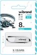 Флеш память USB Wibrand Aligator 8GB USB 2.0 White (WI2.0/AL8U7W) - изображение 2