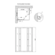 Душова кабіна Lidz Wawel SC90x90.SAT.LOW.GR, скло тоноване 4 мм без піддона - изображение 2