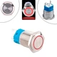 Кнопка 22мм поворотна, 9-24В, червоний LED, 5pin, 22K-P11D Без бренду - зображення 2