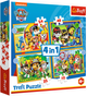 Puzzle Trefl Wakacyjny Psi Patrol 4 w 1 (5900511343953) - obraz 1