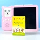 Інтерактивний планшет Harilla з LCD дошкою для малювання та 112 картками pink - изображение 4
