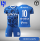 Форма футбольна дитяча Neymar jr. (Неймар) 10 al-hilal (Аль-хіляль) 24/25, р. 22 зріст 120-130см. синя - изображение 1