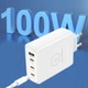 Мережевий зарядний пристрій WUW-C158 1USB 3Type-C + USB A PD100W white (WUW-C158) - изображение 4