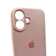 Защитный чехол-накладка Silicone Full Case AA Camera Protect для Apple iPhone 16 Pink Sand (FullAAi16-15) - изображение 3