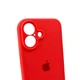 Защитный чехол-накладка Silicone Full Case AA Camera Protect для Apple iPhone 16 Peach (FullAAi16-18) - изображение 4
