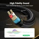 Аудіо кабель UGREEN AUX 3.5mm TRS to Dual 6.35mm TS Audio Cable 1m Grey (UGR-10613) - зображення 4