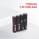 Акумулятор Soshine AAA-1.5-1100USBC, AAA/LR03, 1.5V, Li-Ion, USB-C, 925mWh, поштучно - зображення 5