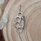 Серебряный мужской кулон "Кастет" 925 ° пробы (S60176) - изображение 2