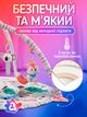 Розвиваючий термокилимок для дітей малюка термо килимок для дитини новонароджених від 3 місяців немовляти A1 з дугами ігровий м'який на підлогу дитячі розвиваючі ігрові килимки (BabyMat-1M) - зображення 3