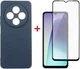 Комплект чехол для смартфона + стекло DENGOS Carbon для Xiaomi Redmi 14C Blue (DG-KM-120) - изображение 1