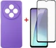 Комплект чехол для смартфона + стекло DENGOS Carbon для Xiaomi Redmi 14C Purple (DG-KM-121) - изображение 1