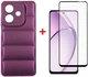 Комплект чехол для смартфона + стекло OPPO A3X DENGOS Soft Purple (DG-KM-125) - изображение 1