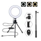 Держатель с кольцевым освещением с Bluetooth 6" MY100 (Kit3) |12cm Stand, 83cm Selfie Stick, USB Power - изображение 1