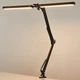 Настольная LED лампа Lesko M-018D Black двойная светодиодная складная зажимная с поворотным кронштейном - изображение 2