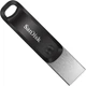 Флеш память USB SANDISK iXpand Go 64GB USB 3.0 + Lightning Black/Silver (SDIX60N-064G-GN6NN) - изображение 1