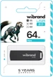Флеш память USB Wibrand Mink 64GB USB 2.0 Black (WI2.0/MI64P4B) - изображение 2