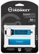 Флеш память USB Kingston IronKey Keypad 200 32GB USB Type-C Blue (IKKP200C/32GB) - изображение 11