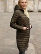Kurtka puchowa damska długa PERSO BLH919013FX 3XL Khaki (5908312932024) - obraz 1