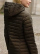 Kurtka puchowa damska długa PERSO BLH919013FX 3XL Khaki (5908312932024) - obraz 4